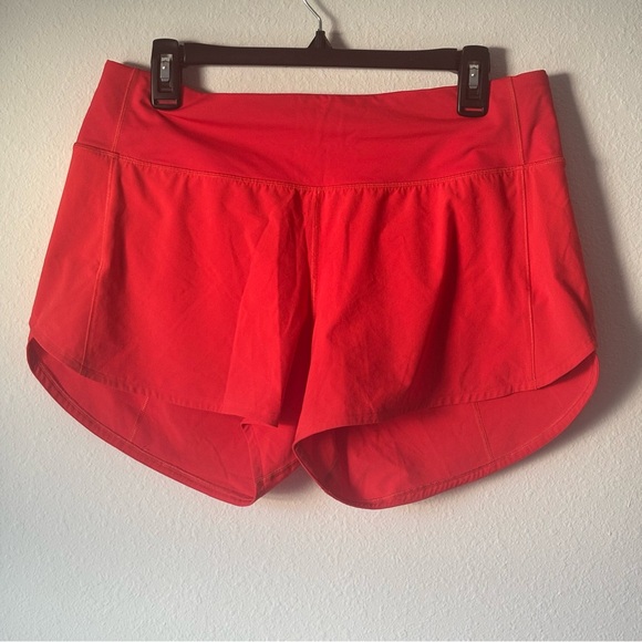 Lululemon Athletica Red Women's Speed Up Shorts 4” - Picture 1 of 7